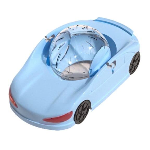 Hamster Running Wheel Car, 3-in-1 Silent Fitness Exercise Toy, Transparent Vehicle for Small Pets, Hamster Ferret Rat Gerbil Play Gym