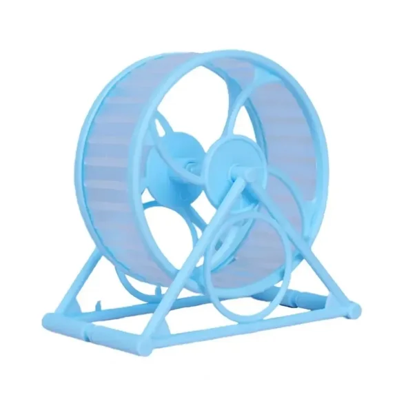 Hamster Running Wheel Guinea Pig Exercise Toy Small Pet Cage Accessory with Triangle Stand Ultra Quiet Hamster Cage Accessories