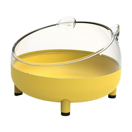 Hamster Sand Bath Box Pet Toy Digging Sand Container Small Animal Bath House Yellow
