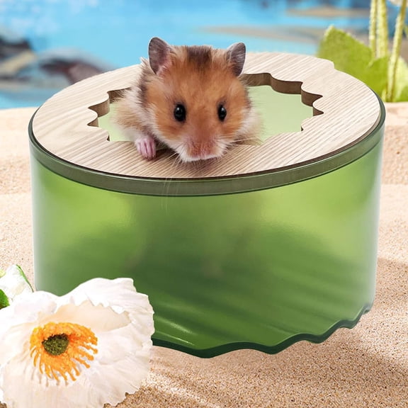 Hamster Sand Bath Box, Small Animal Bathroom, Easy to Clean Bathtub, Cage Accessories for Dwarf and Syrian Hamsters, Gerbils