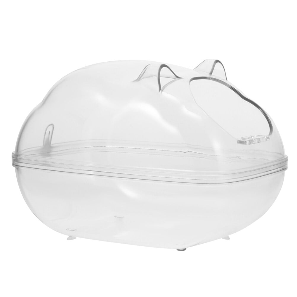 Hamster Sand Bath Container Hamster Bathroom Transparent Bath Basin