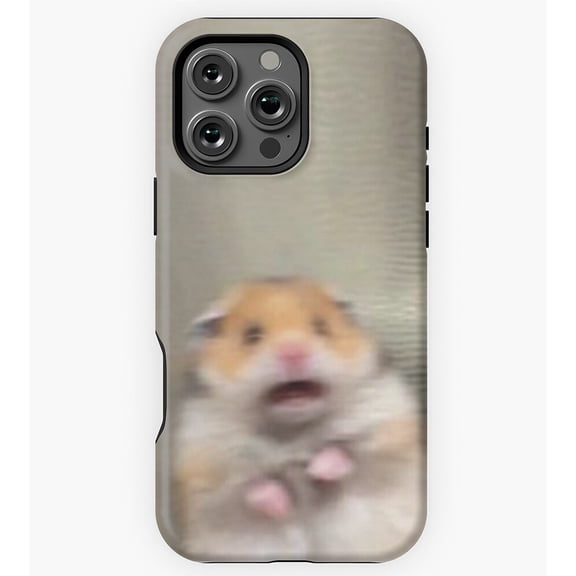Hamster Screaming Funny Meme GA1492 Phone Case for iPhone 11 to 17 Pro Max