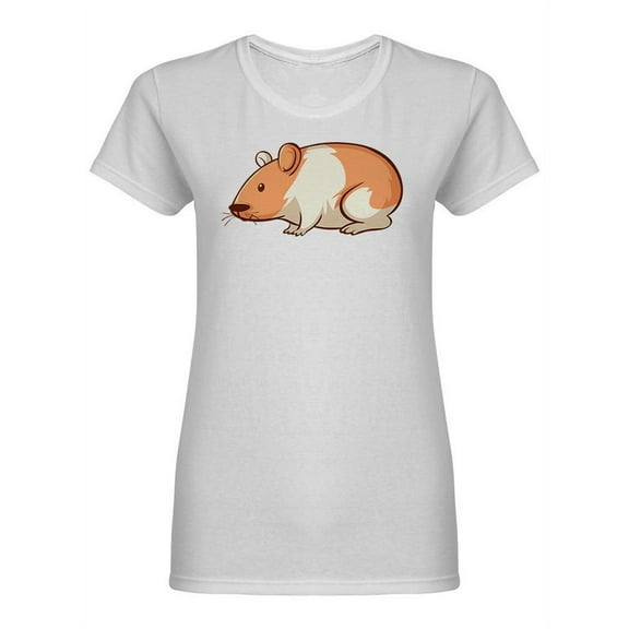 Hamster Side View Shaped T-Shirt Women -Image by Shutterstock, Female x-Large