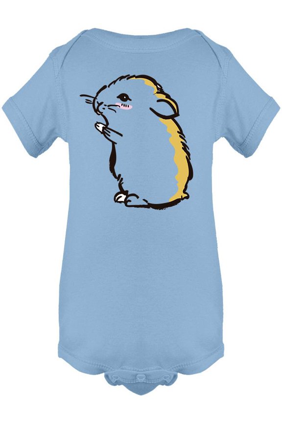 Hamster Sitting On Two Paws Bodysuit Infant -Image by Shutterstock, Newborn