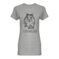 thumbnail image 1 of Hamster Sketch And Title Shaped T-Shirt Women -Image by Shutterstock, Female x-Large, 1 of 2