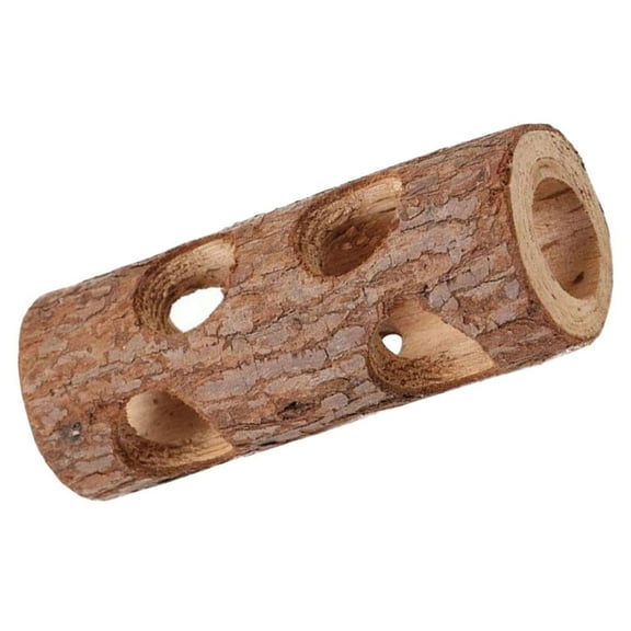 Hamster Solid Wood Pipe Guinea Pig Tunnel Toy Products for Small Animals Wooden Playset Rat Chew Toys