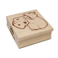 thumbnail image 1 of Hamster Stuffing Cheese in Mouth Square Rubber Stamp Stamping Scrapbooking Crafting - Large 2.75in, 1 of 7