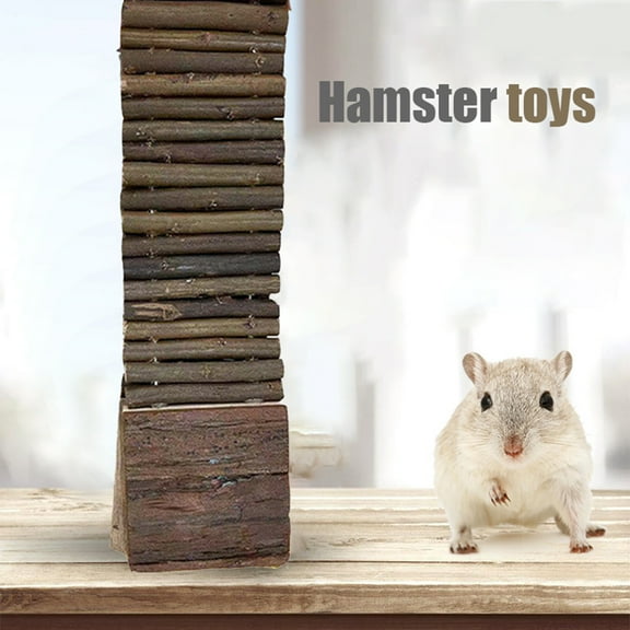 Hamster Suspension Bridge Hanging Climbing Wood Sturdy Pet Climbing Ladder for Bird