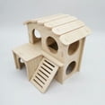 Hamster Swing Seesaw Small Nest Solid Wood Small House Hamster Sleeping