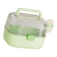 thumbnail image 1 of Hamster Travel Carrier, Yellow PP Portable Cage with Attached Water Bottle for Short Trips and Daily Care, 1 of 8