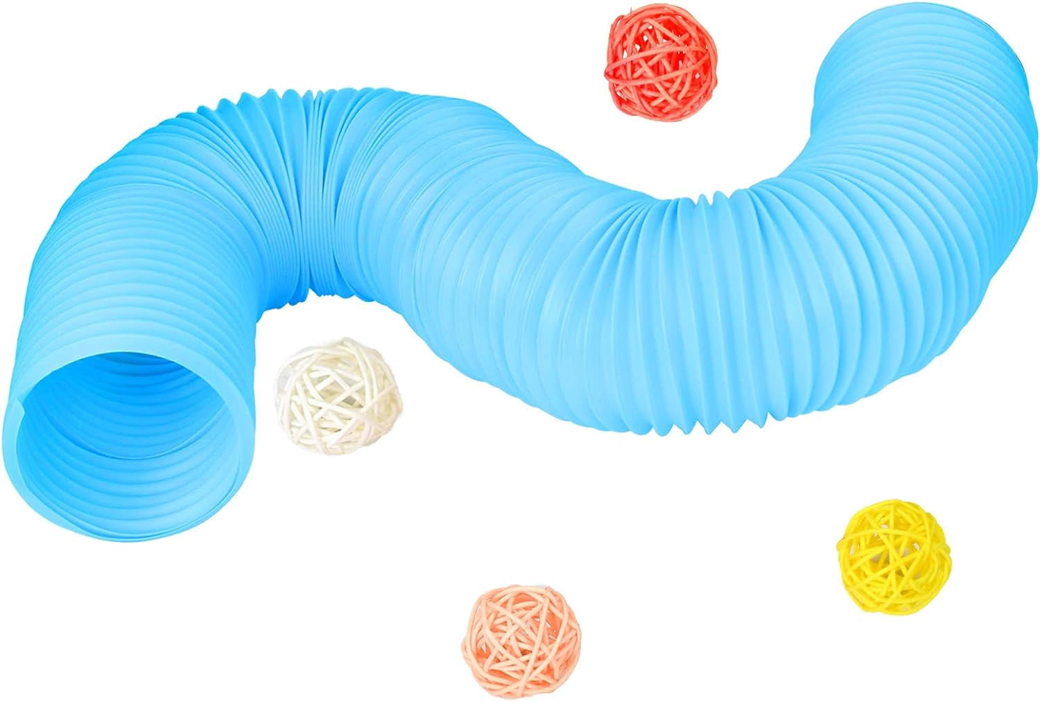 View of Hamster Tubes and Tunnels Collapsible Plastic Hideout Toys for Cage ...