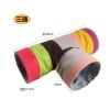 Hamster Tunnel Collapsible Small Animal Hideaway Pet Toy 3 Way Guinea ... - Hamster Hideaway Observation Tubes For Small Pets