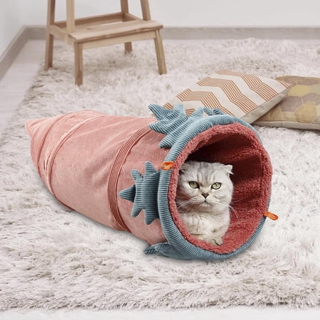 Hamster Tunnel Pet Mouse Tube Toys Foldable Exercising Training Hideout Tunnels pet Guinea Pigs, Gerbils, Rats, Mice, Ferrets, Small Animals carrot