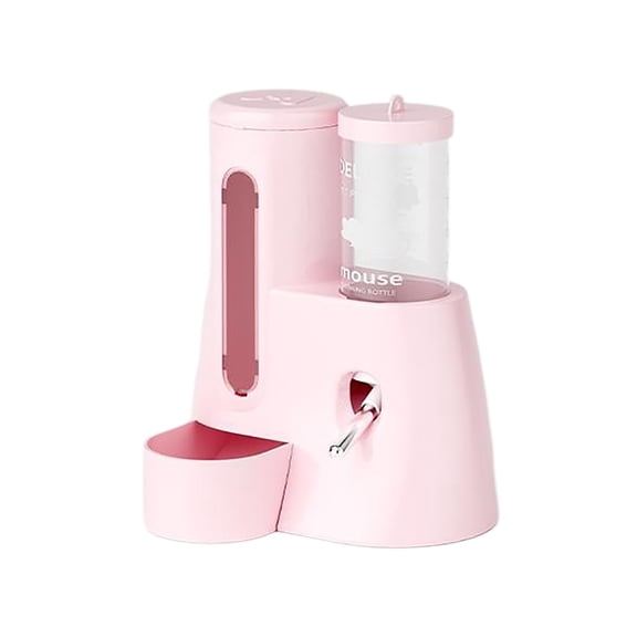 Hamster Water Dispenser Automatic Feeder Bottle No Design 5.1x4.3x6.3 Inches Large Capacity Leakproof Cage Accessory For Ferrets And Small Animals Water Bottle for Dogs with Stand Dog Water Bowl No
