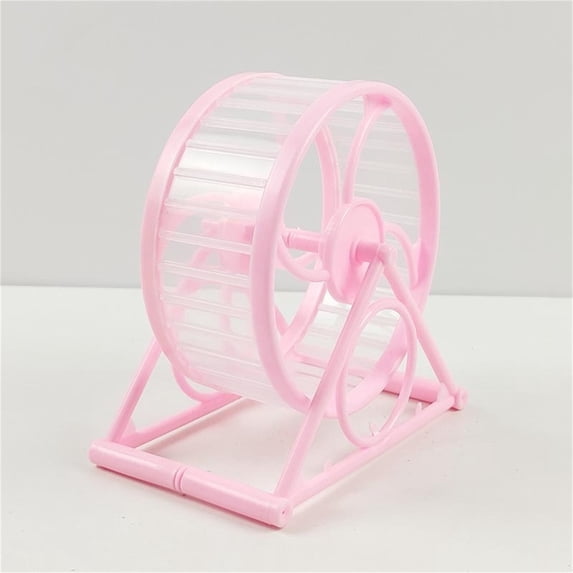 Hamster Wheel,Hamster Exercise Wheel Silent Treadmill Running Cage with Bracket Suitable for Hamsters Golden Bears Gerbils,Pink