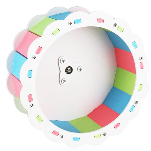 Hamster Wheel Toy, Pet Exercise Running Wheel Toy - Silent Spinner for Rats Gerbil Hedgehog Chinchilla Guinea Pig Ferret Mice - Easy Attach to Wire Cage
