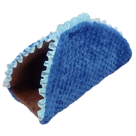 Hamster Winter Bed Cushion Hideout Bed Play Tunnel Cage Accessories Warm Anti-Scratching Bedding for Ferrets Squirrels