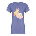 thumbnail image 1 of Hamster With A Gift Shaped T-Shirt Women -Image by Shutterstock, Female Small, 1 of 2