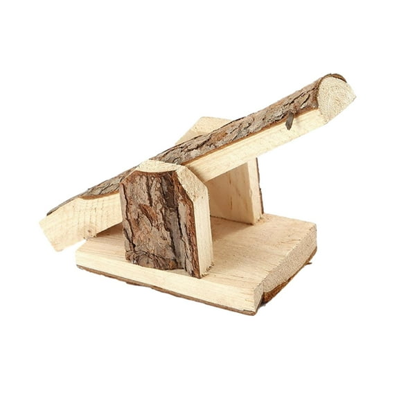 Hamster Wooden Seesaw Box Exercise Dwarf Hamsters Cage Decor Exploring Toys