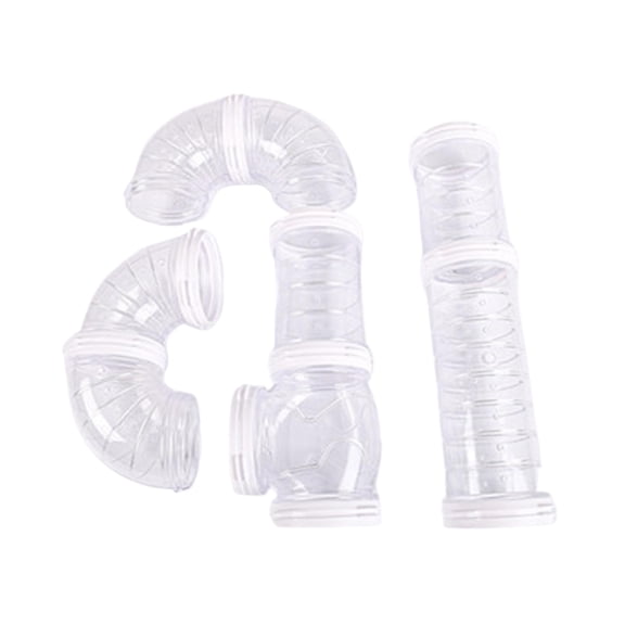 Pet Small Hamster Tube Tunnel Clear Do It Yourself Toy Rabbits Tube Track Tube Rodents Toy for Cage Mount