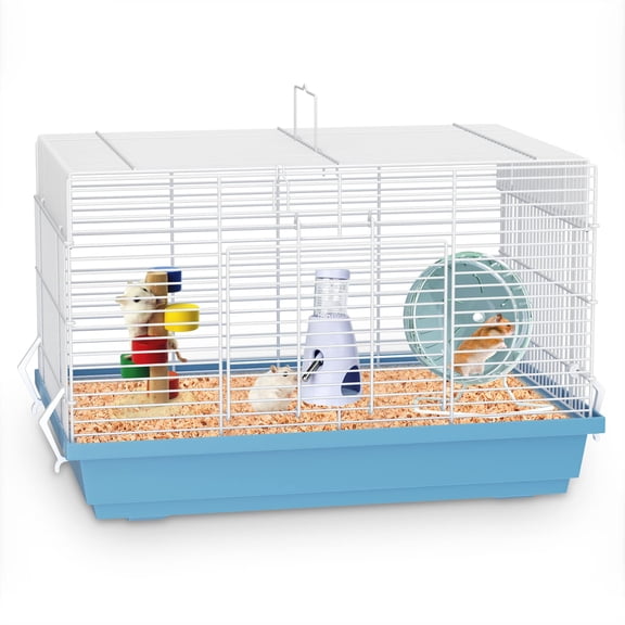 Small Animal Habitat Cage Blue Medium For Hamsters Gerbils Mice Rats Small Guinea Pigs