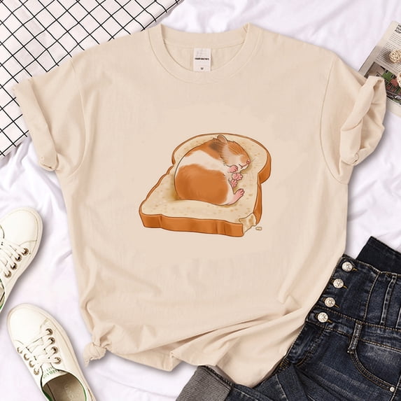 Hamster top women graphic summer Y2K t shirt girl designer harajuku manga clothing