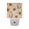 thumbnail image 1 of Hamster with Sunflowers LED Night Light Sensor Lamp Plug-in Adjustable Brightness 2 Pack, 1 of 7