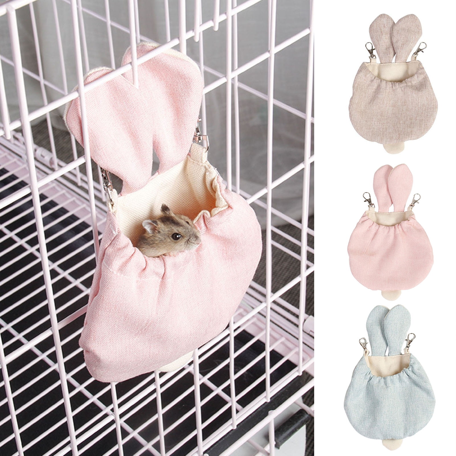 Hamsters Sleeping Pouch Snuggle Cage Hanging Bed House for Squirrels Marmosets Rats Hamster Small Pets Walmart