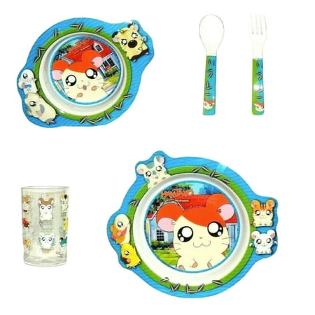 Hamtaro Dinnerware Set - Big Adventures 5pc Dinnerware Set