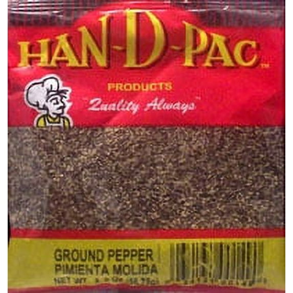 Han D Pac Ground Black Pepper 0.75OZ