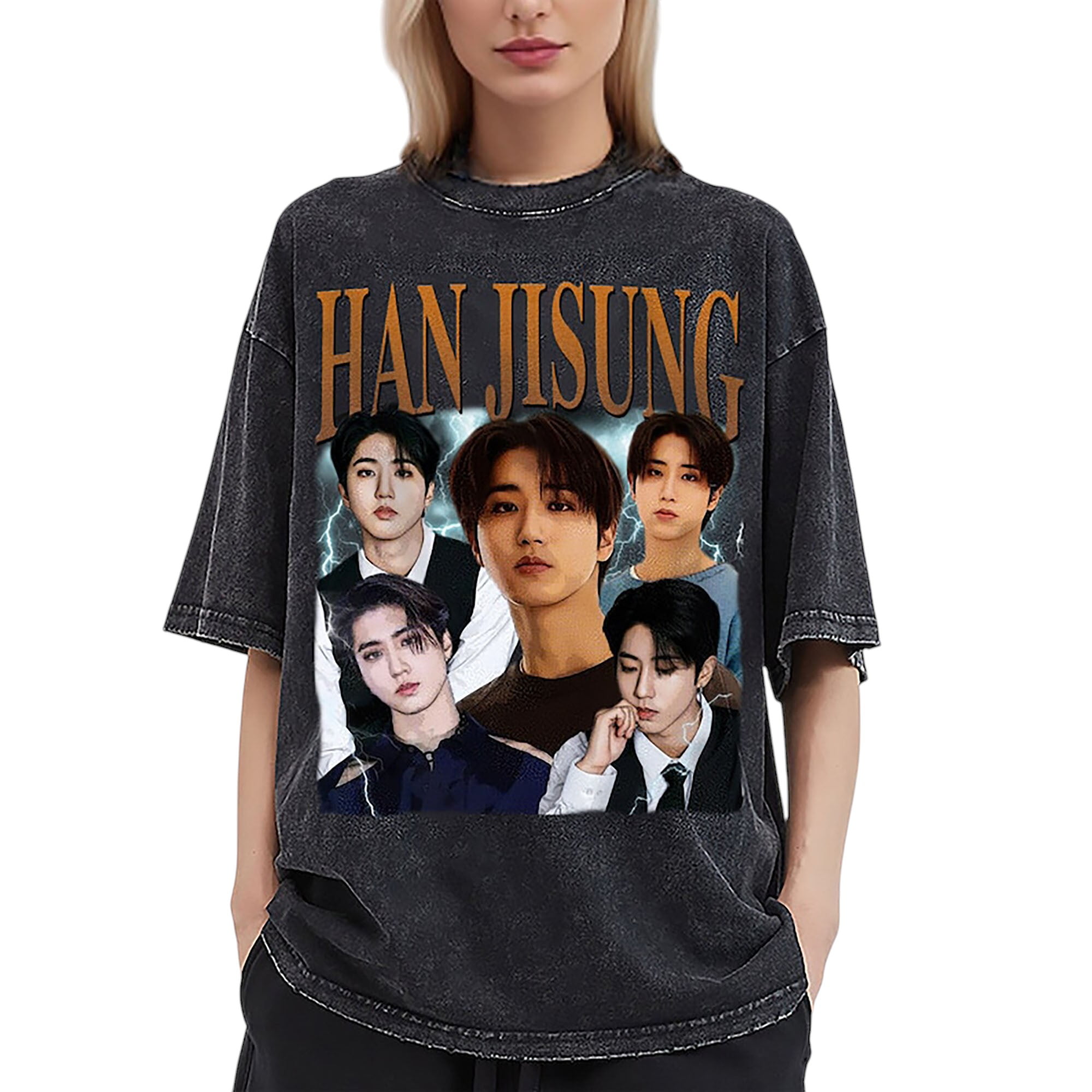 Han Jisung Retro Unisex Classic 2D T-Shirt - Vintage Korean Rapper ...