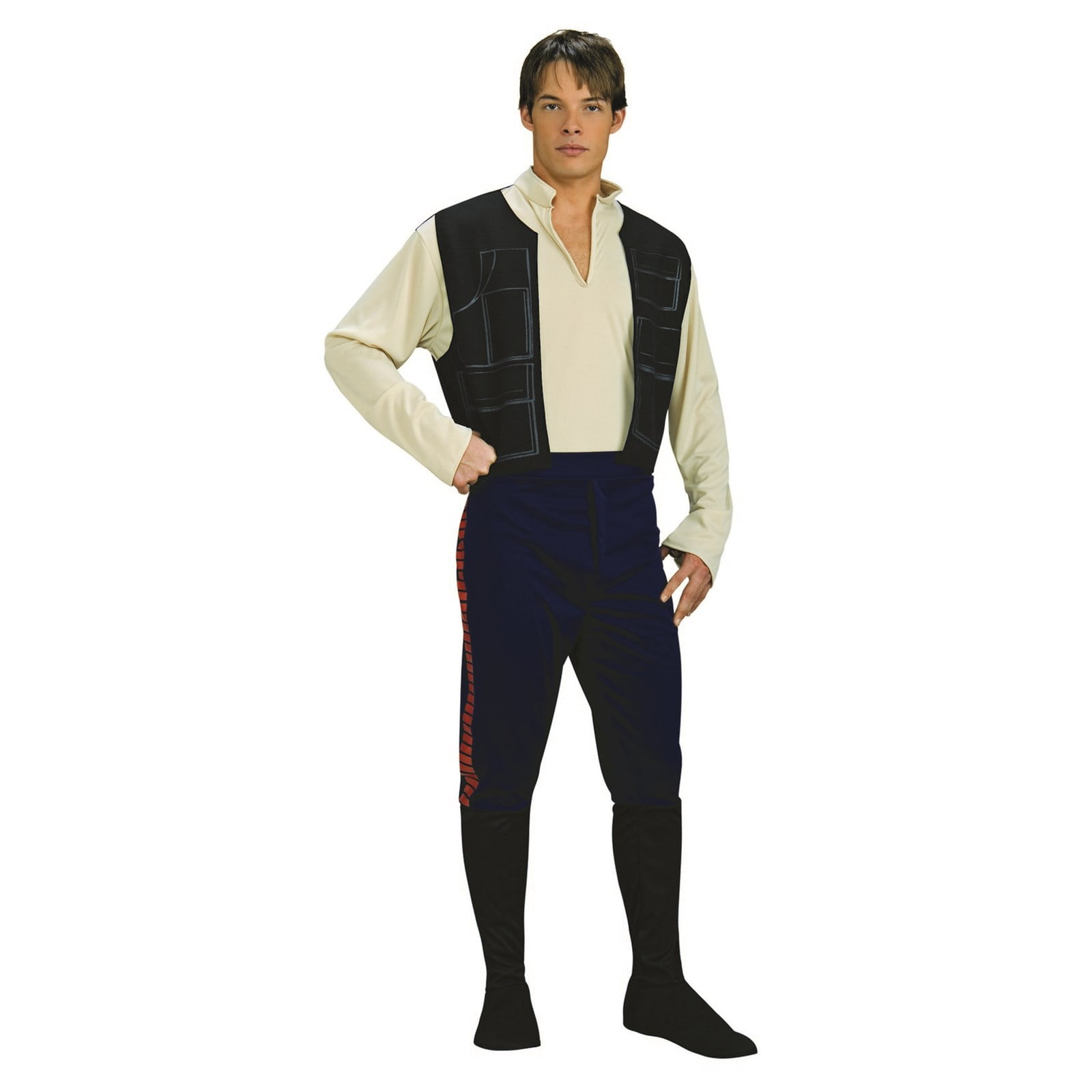Star Wars Han Solo Fancy-Dress Costume for Men with Shirt and Vest for  Adults, Size Men's Large - Walmart.com
