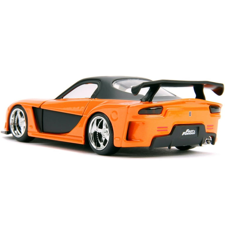 【希少】FAST&FURIOUS MAZDA RX-7 1/18 Han's Mazda RX-7 RHD (Right Hand Drive) Orange Metallic and Black