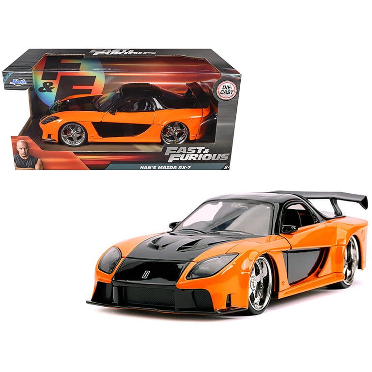Han's Mazda RX-7 RHD (Right Hand Drive) Orange and Black 