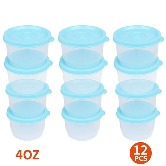 HanShe Plastic Leak Resistant Food Storage Canister, Set of 12