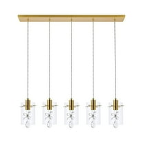 Hana 5 lights Gold Pendant