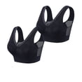 thumbnail image 1 of Hana Bra for Senior Women, 2Pcs Cotton Buttonless Comfy Lifting Shaping Bras, Full Coverage Underwire-Free Push up Bras Soft Breathable Bras for Older Women Daily Wear, 1 of 8