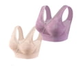 thumbnail image 1 of Hana Bra for Senior Women, 2Pcs Cotton Buttonless Comfy Lifting Shaping Bras, Full Coverage Underwire-Free Push up Bras Soft Breathable Bras for Older Women Daily Wear, 1 of 8
