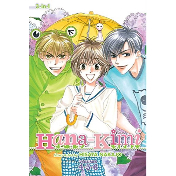 Pre-Owned Hana-Kimi (3-In-1 Edition), Vol. 2: Includes Vols. 4, 5 & 6 (Paperback) by Hisaya Nakajo