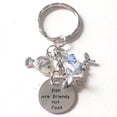 thumbnail image 1 of Hanalea Island Jewelry Co. Fish Are Friends Not Food Finding Nemo Dory Silver Charm Keychain Accessories Gift of Friendship, 1 of 3