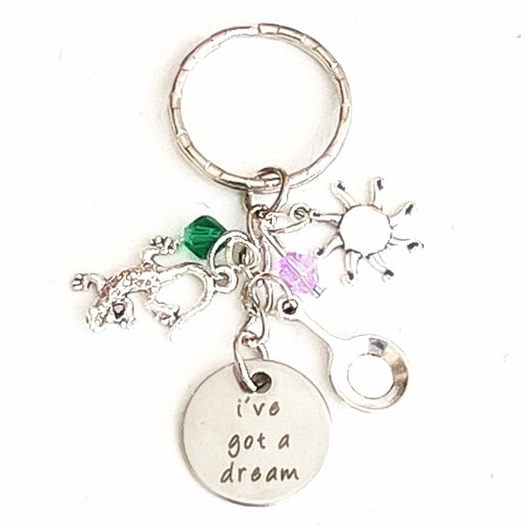 Hanalea Island Jewelry Co. I've Got a Dream Rapunzel Accessories Silver Charm Keychain Gift | Merchandise for Women