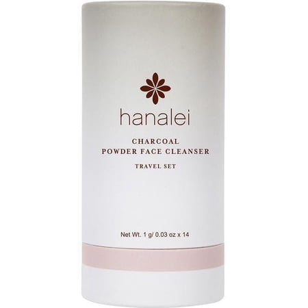 Hanalei Charcoal Powder Face Cleanser Travel Set (14 Pack)