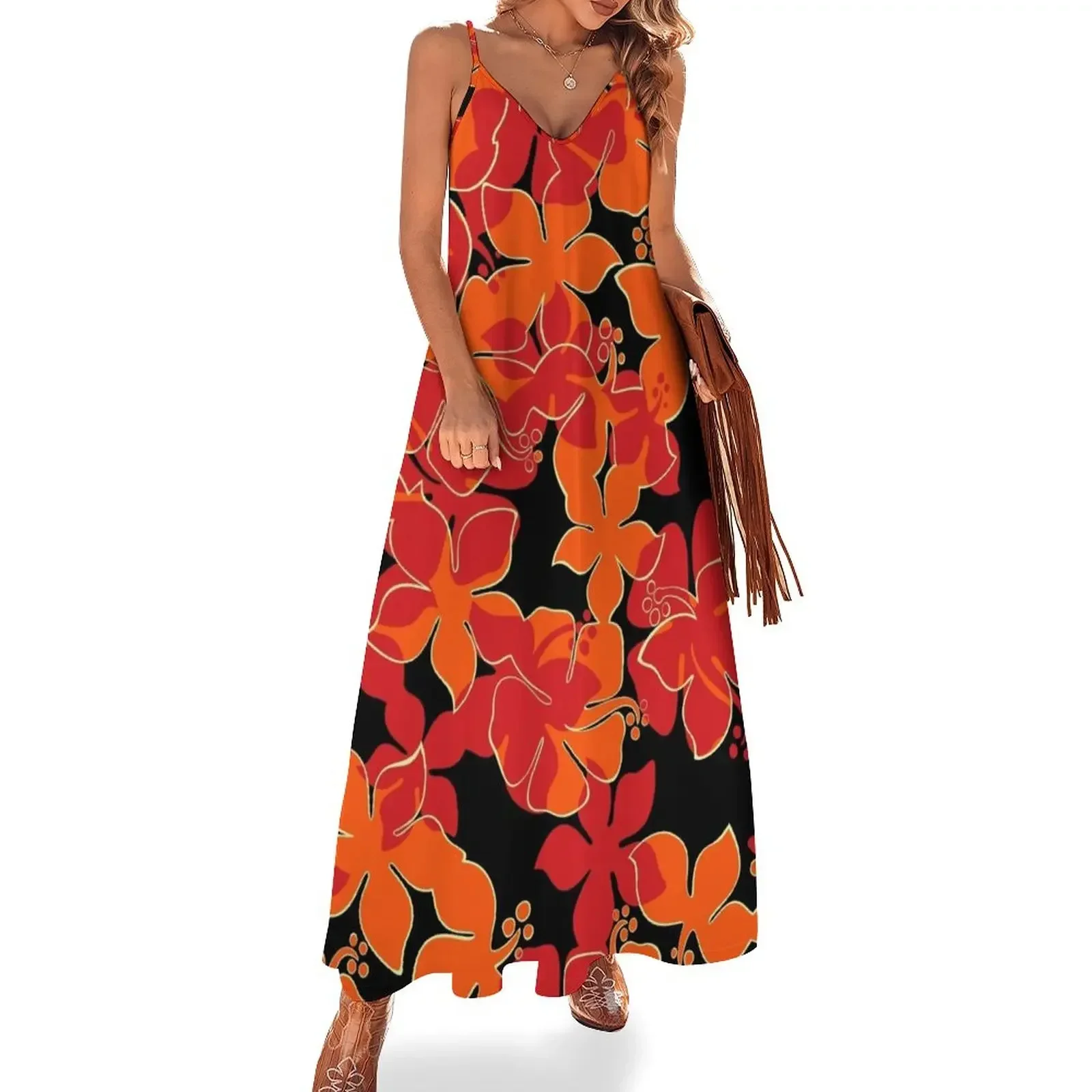 Hanalei Hawaiian Floral Aloha Shirt Print Red Orange Black Sleeveless Dress dresses for women 2025 Dress - Walmart.com Hanalei Hawaiian Floral Aloha Shirt Print Red Orange Black Sleeveless Dress dresses for women 2025 Dress - Walmart.com