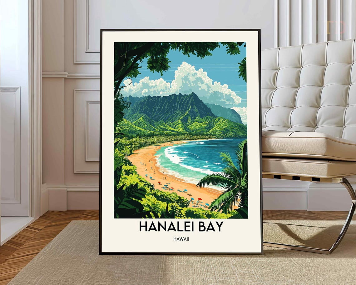 Hanalei Poster, Hanaleihanalei Print, Hanalei Photo, Hanalei Poster ...