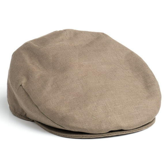 Hanan Hats Vintage Driving Cap 100% Linen Men's Flat Hat Handcrafted in Ireland