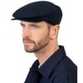 thumbnail image 1 of Hanan Hats Vintage Driving Cap 100% Linen Men's Flat Hat Handcrafted in Ireland, 1 of 4