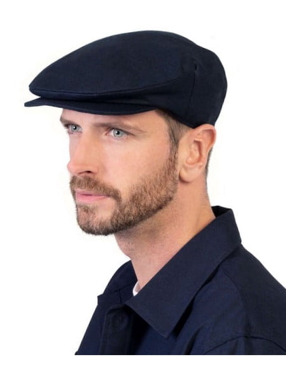 Hanan Hats Vintage Driving Cap 100% Linen Men's Flat Hat Handcrafted in Ireland