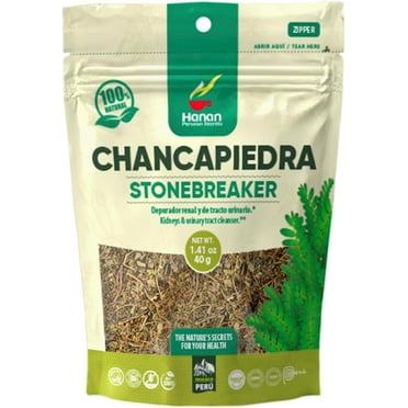 Hanan Peruvian Secrets Chancapiedra Herbal Tea | 100% Natural Stonebreaker | 1.41oz / 40g Loose Leaf Bag | Aids in Promoting Normal Kidney Function Naturally