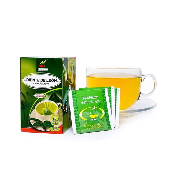 Hanan Peruvian Secrets Diente De Leon Herbal Tea | 100% Natural Dandelion Leaves | 25 Tea Bags | Naturally Supports Healthy Digestion | Soothes Occasional Stomach Discomfort - 1 pack