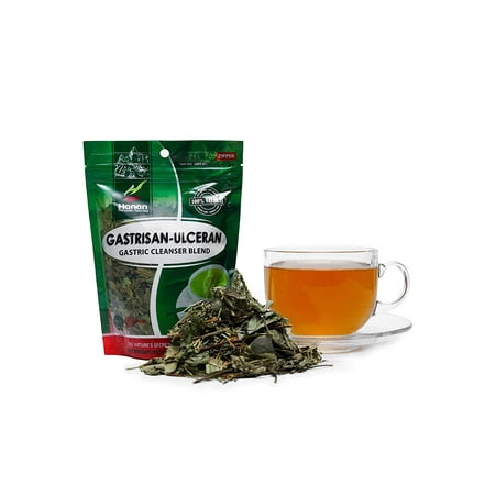 Hanan Peruvian Secrets Gastrisan-Ulceran Herbal Tea | 100% Natural Gastric Cleanser | 1.76oz / 50g Loose Leaf Bag | Naturally Cleanses Digestive Tract and Relieves Stomach Discomfort- 1 Pack